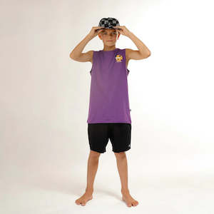 Kids: Future Is Bright Mussle Tee - Purple