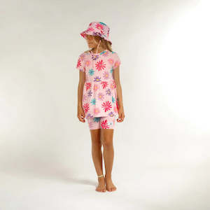 Kids: Daze SS Tee - Pink Flower