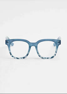 Glasses: Blue Leopard Piedmont