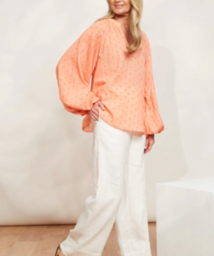 Tops: Zephyr Blouse Papaya