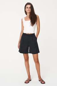 Skirts Shorts: Pleat Short - Black