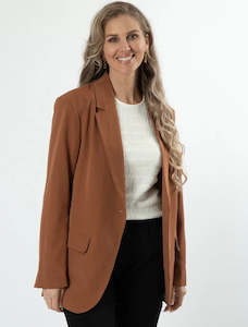 Jackets Coats: Monaco Blazer - Cocoa