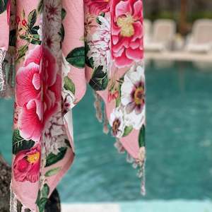 Home: Fleur Pink Turkish Towel