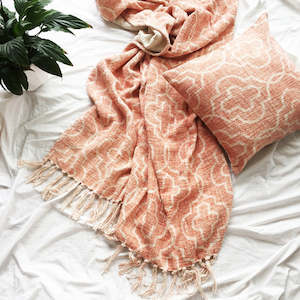 Mosaic Pink Throw