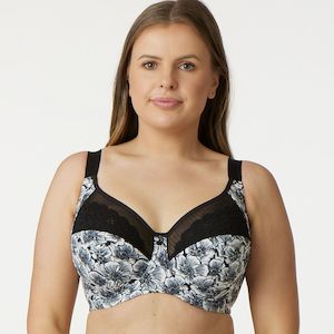 Lingerie: Print Premium Support Bra - Graphic Floral