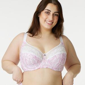 Print Premium Support Bra - Wisteria