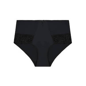 Lingerie: Dahlia Lace Full Brief - Black