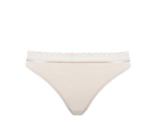 Lingerie: Nude Thong - Cafe Latte