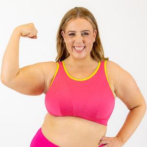 Sports Bra - Premium Support - Flamingo