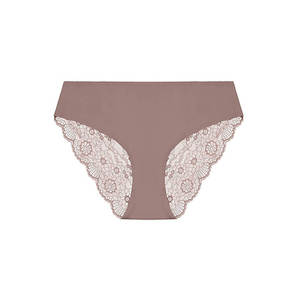 Lingerie: Peony Lace Bum Bikini Brief - Starlight