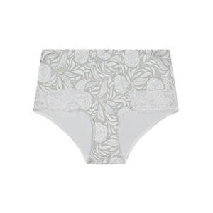 Lingerie: Signature Print Full Brief - Ice Rose