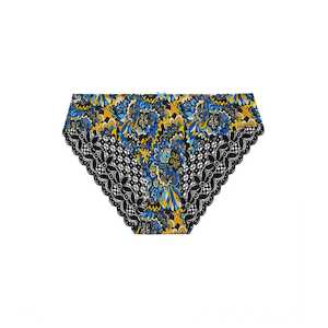 Lingerie: Lace Bum Bikini Brief - Midnight Paisley