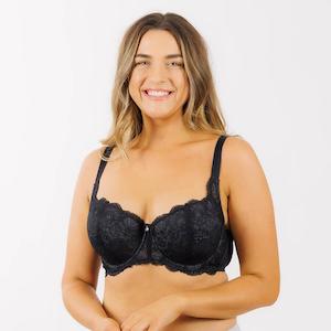 Lingerie: Baroque Contrast Lace Padded Full Cup Bra