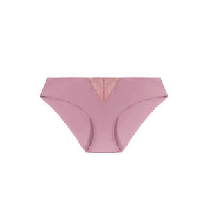 Lingerie: Ribbons Bikini Brief - Foxglove