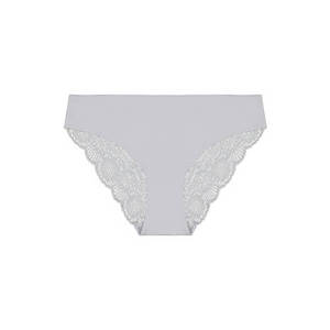 Peony Lace Bum Bikini Brief - Storm Cloud