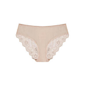 Clothing wholesaling: Lace Bum Bikini Brief - Café Latte