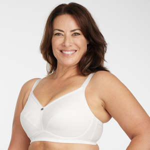 Wirefree Premium Support Bra - Ivory Spot