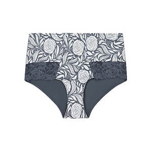 Clothing wholesaling: Signature Print Full Brief - Grey Pewter Rose