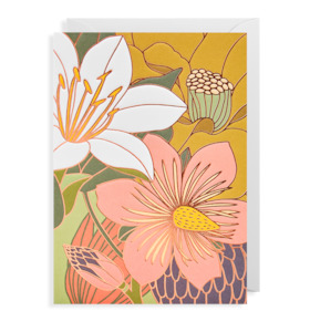 Floral blank card