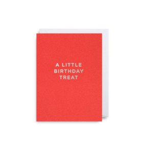 Birthday treat card - mini