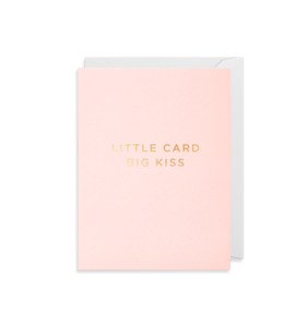 Little card big kiss card - mini