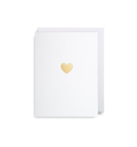 Gold Heart card - mini