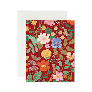 Red Floral Card