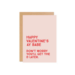 Florist: Valentines D Card