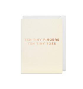 Tiny toes card - mini