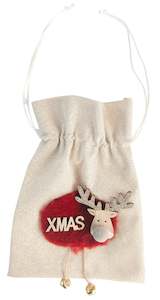 Red Reindeer Xmas Bag