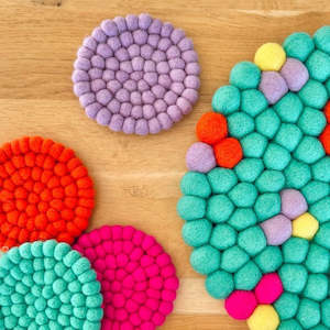 Felt Coasters - Bright