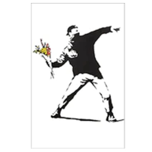 Banksy Flower Thrower