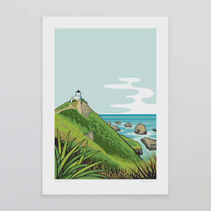 Gift: Nugget Point Art Print