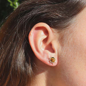 Soleil Tiger Eye Earrings