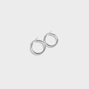 Hoop Earrings S/S Silver 20mm