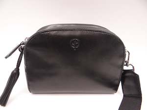 Black Curve Cross Body Bag