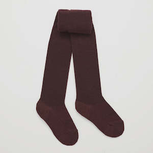 Merino Tights - Currant