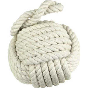 Gift: Doorstop Rope Ball White