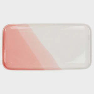 Alora Platter White & Pink