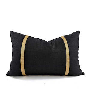 Black / Gold Sm Cushion