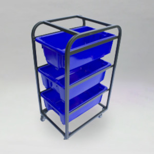 Retail And Distribution: 3 Tier Picking Trolley