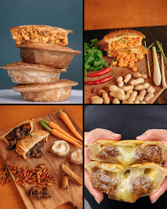 Pie, pastry, sausage roll: Classic Roti Pie Mixed Pack - 4 Pack [AUCKLAND DELIVERY ONLY]