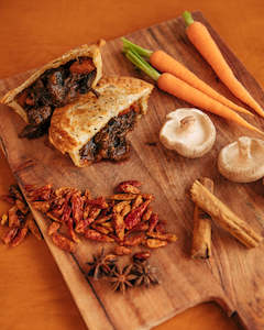 Pie, pastry, sausage roll: Beef Roti Pie – 4 Pack [AUCKLAND DELIVERY ONLY]