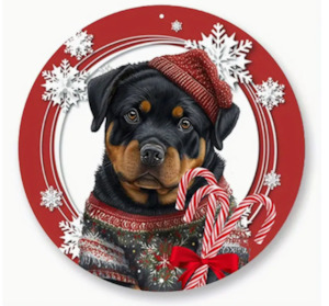 Rottweiler Round Tin Signs