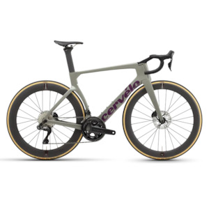 Bicycle and accessory: 2025 Cervelo S5 Ultegra Di2 12 Speed Road Bike - Charcoal