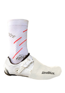 Bicycle and accessory: VeloToze Toe Covers Silicone- White - One Size