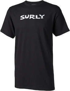 Bicycle and accessory: Surly Logo Tee Shirt Black/White