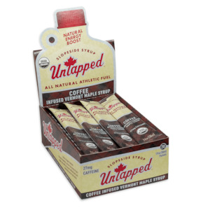 Bicycle and accessory: UnTapped Gels Coffee infused Maple Syrup (27mg Caffeine) - Box of 20 x 30ml Gels