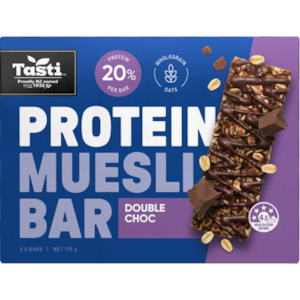 Tasti Double Choc Protein Muesli Bar 5 x 35g