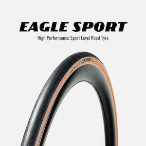 Bicycle and accessory: GOODYEAR ROAD TYRE - EAGLE SPORT TUBE TYPE - 28MM - TAN